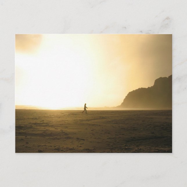 Postal Playa Karekare - Auckland, Nueva Zelanda (Anverso)