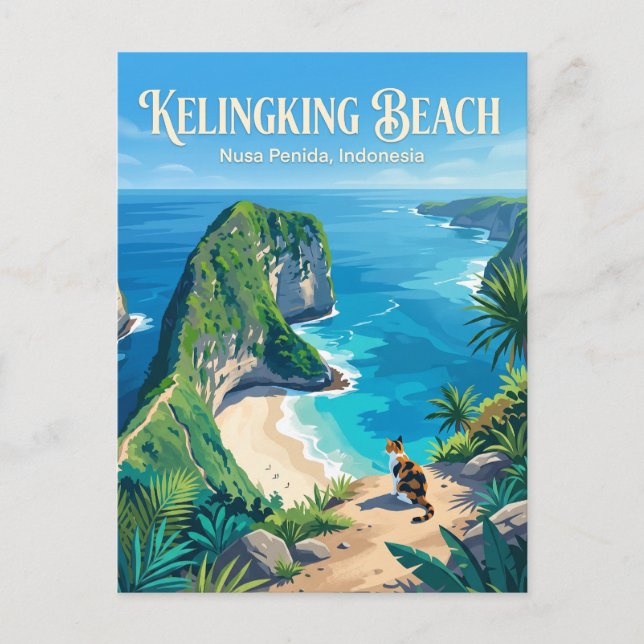 Postal Playa Kelingking Indonesia (Anverso)