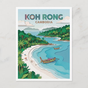 Postal Playa Koh Rong Long Set Camboya