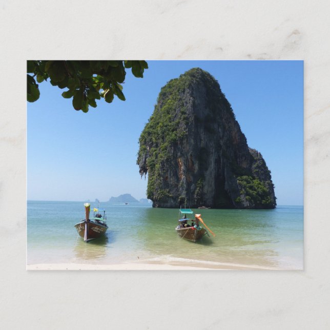 Postal Playa Krabi, Tailandia. (Anverso)