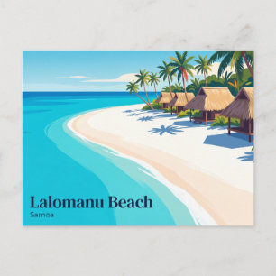 Postal Playa Lalomanu Samoa