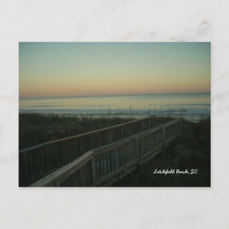 Postal Playa Litchfield, Carolina del Sur - Sunset