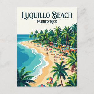Postal Playa Luquillo Puerto Rico