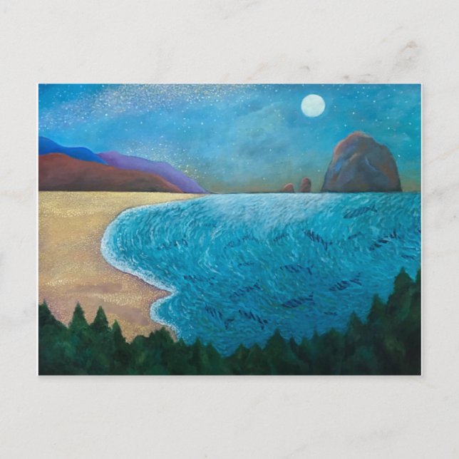 Postal Playa mágica (Anverso)