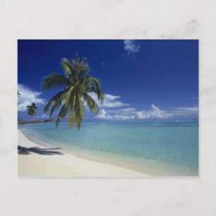 Postal Playa Matira en la isla de Bora Bora,