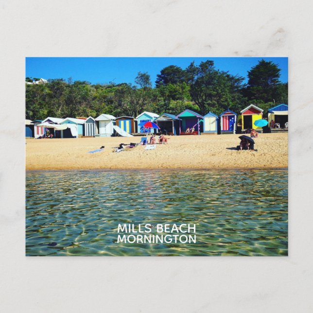 Postal Playa Mills, Mornington (Anverso)