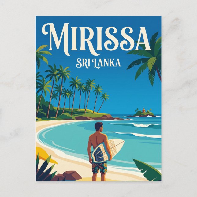 Postal Playa Mirissa Sri Lanka (Anverso)