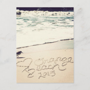 Postal Playa naranja Alabama Sandwrids Palabras
