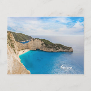 Postal Playa Navagio Grecia Postcard Zakynthos Shipwreck