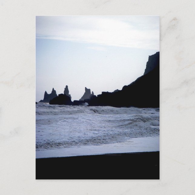 Postal Playa negra (Anverso)