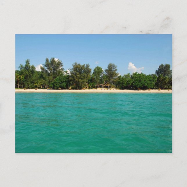 Postal Playa Ngapali (Anverso)