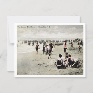 Postal Playa NJ de Ocean City en la tercera cosecha de St