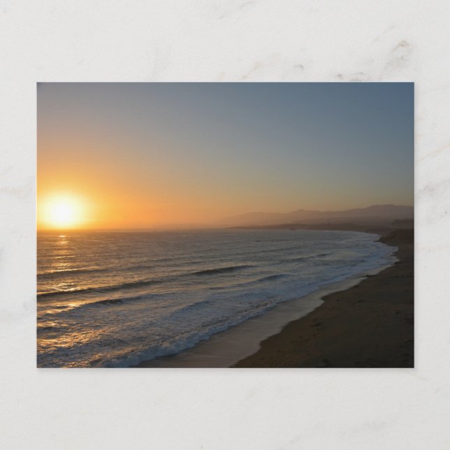 Postal Playa nocturna (Anverso)