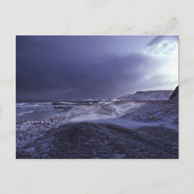 Postal Playa Norte de la isla de Shemya (Anverso)