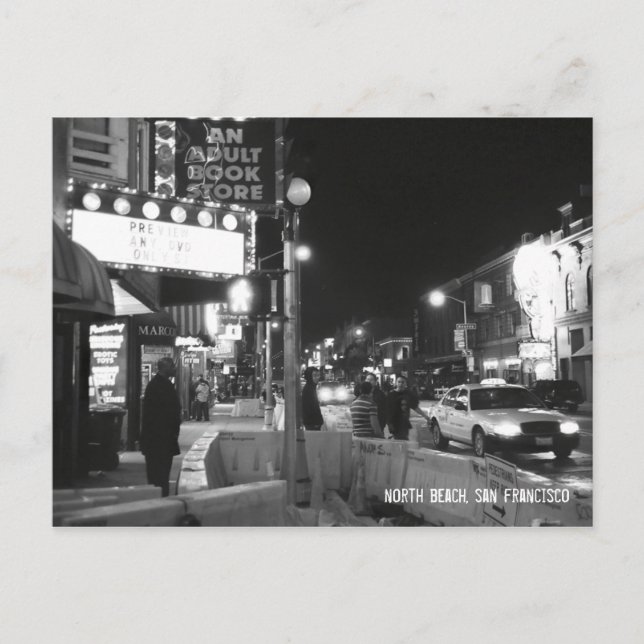 Postal playa norte, san francisco (Anverso)