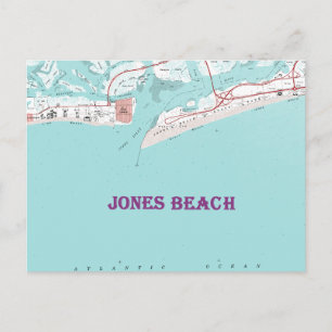 Postal Playa Nueva York de Jones