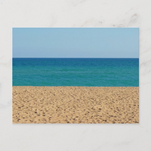 Postal Playa, océano, cielo (Anverso)