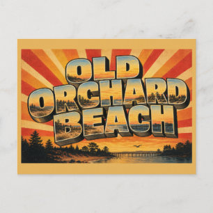 Postal Playa Old Orchard Maine Dunas Costeras de Arena Ar