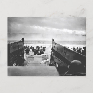 Postal Playa Omaha, Normandía, Día D 1944