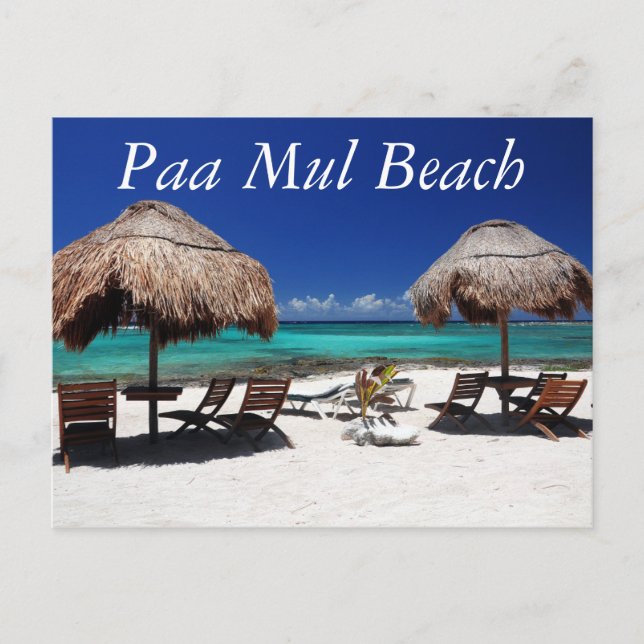 Postal Playa Paa Mul (Anverso)