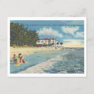 Postal Playa Pass-A-Grille, Florida, escenario de playa v