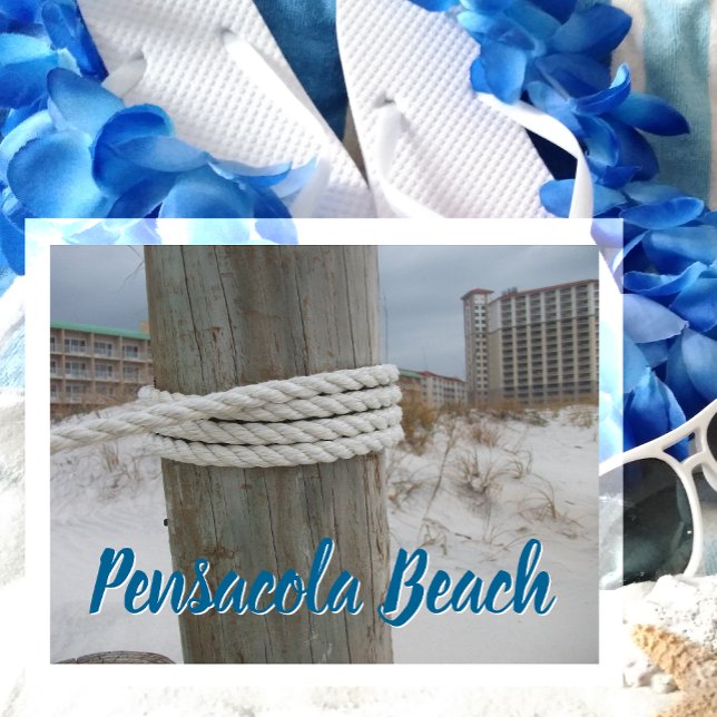 Postal Playa Pensacola, Rope alrededor de Post, Florida (Subido por el creador)
