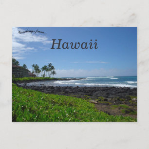 Postal Playa Poipu Kauai Hawaii