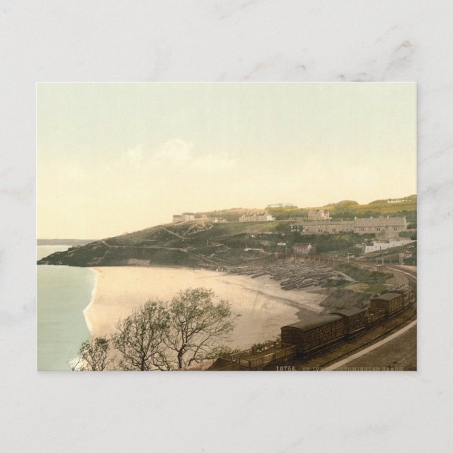 Postal Playa Porthminster, St Ives (Anverso)