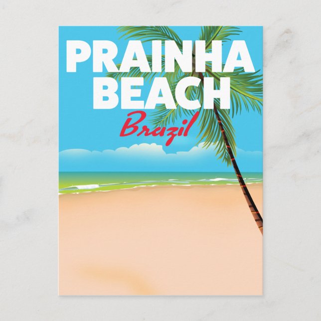 Postal Playa Prainha Brasil (Anverso)