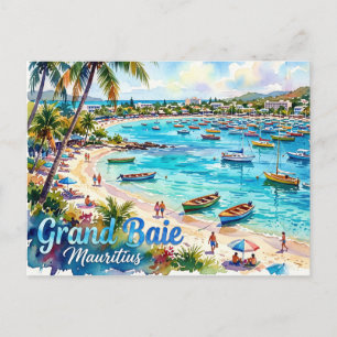Postal Playa Pública Grand Baie Mauricio