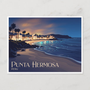 Postal Playa Punta Hermosa Perú
