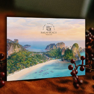 Postal Playa Railay, Provincia de Krabi, Tailandia   Recu