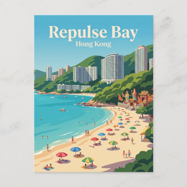 Postal Playa Repulse Bay Hong Kong (Anverso)