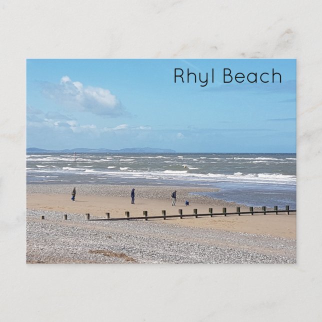 Postal Playa Rhyl (Anverso)