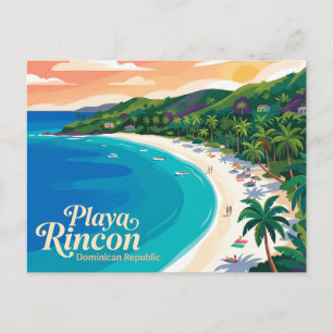 Postal Playa Rincón República Dominicana