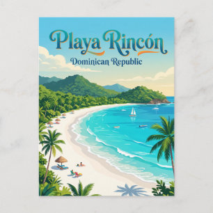 Postal Playa Rincón República Dominicana