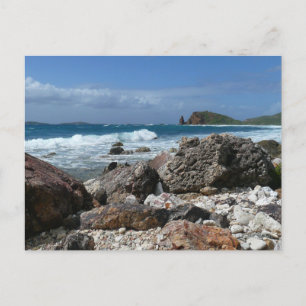 Postal Playa rocosa de St. Thomas