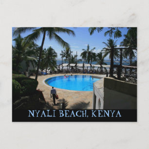 Postal Playa romántica de Nyali, costa de Mombasa Kenya p