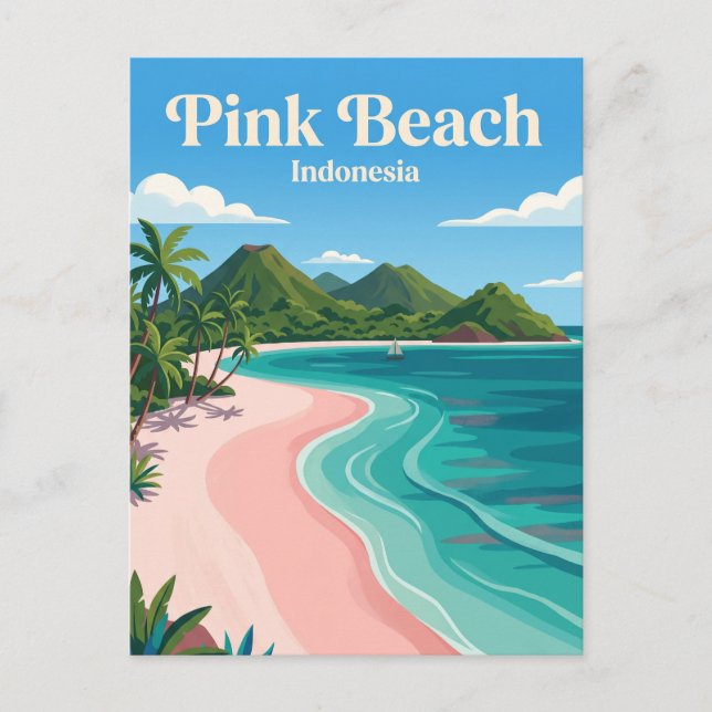 Postal Playa Rosa Indonesia (Anverso)