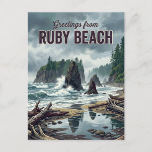 Postal Playa Ruby Washington