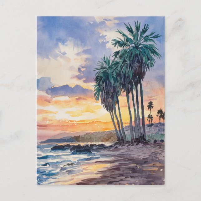 Postal Playa San Clemente, California (Anverso)