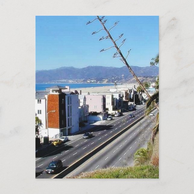 Postal Playa Santa Mónica (Anverso)