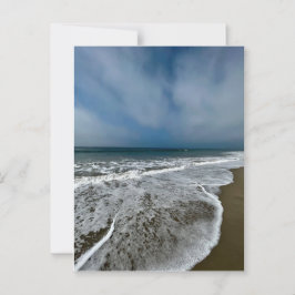 Postal Playa Santa Mónica en otoño.