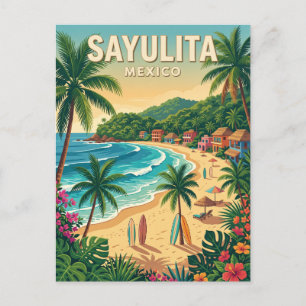 Postal Playa Sayulita México