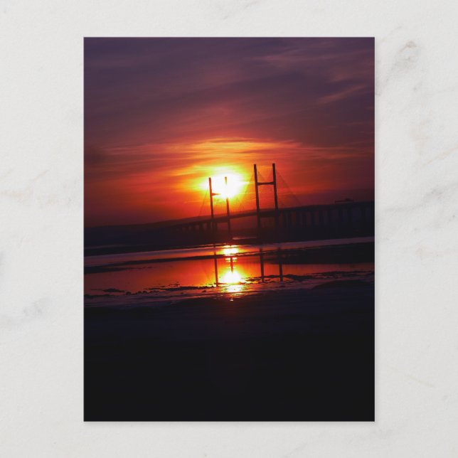 Postal playa severa (Anverso)