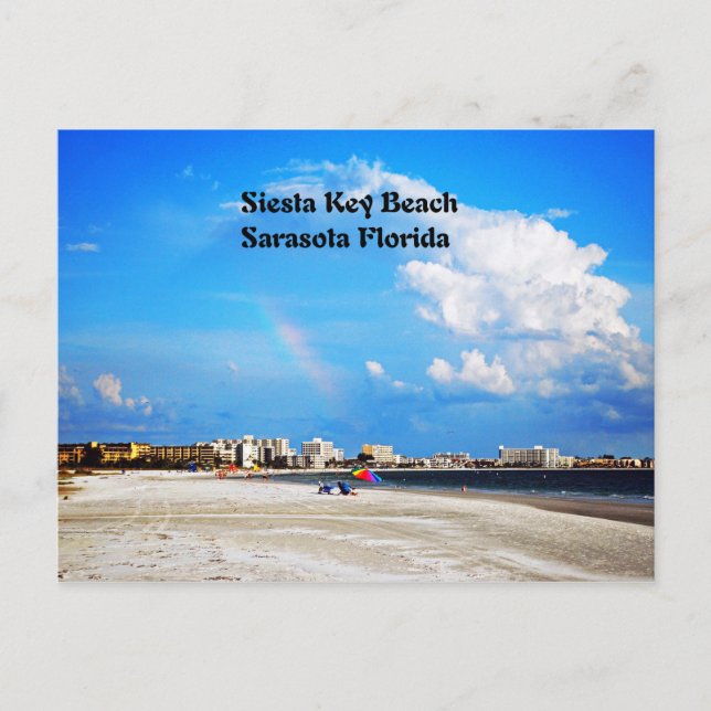 Postal Playa Siesta Key (Anverso)