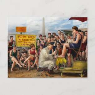 Postal Playa - Toes Tenerciopelados tratados en 1922