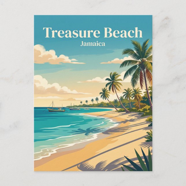 Postal Playa Treasure Jamaica (Anverso)