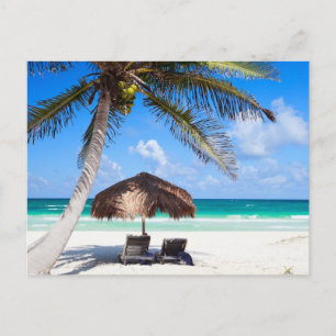 Postal Playa tropical