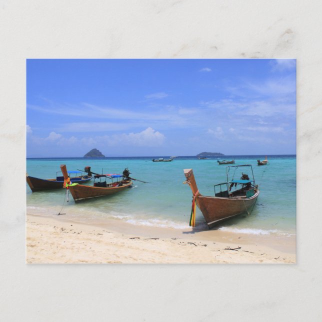 Postal Playa tropical (Anverso)